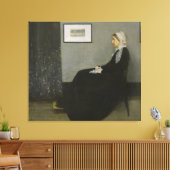James Abbott Whistler - Moeder van Whistler Canvas Afdruk (Insitu (Woonkamer))