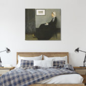 James Abbott Whistler - Moeder van Whistler Canvas Afdruk (Insitu (Slaapkamer))