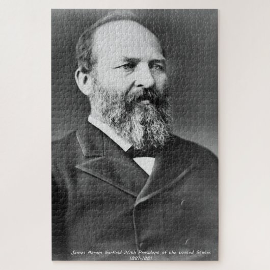 James Abraham Garfield 20e president van Amerika. Legpuzzel (Verticaal)