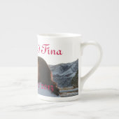 james and fina tedesco iii bruiloft porselein kop (Rechts)