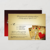 James & Annette Vegas METALLIC CHAMPAGNE RSVP (Voorkant / Achterkant)