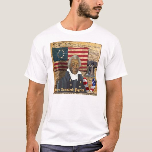 James Armistead Black American Revolutionary War T-shirt (Voorkant)