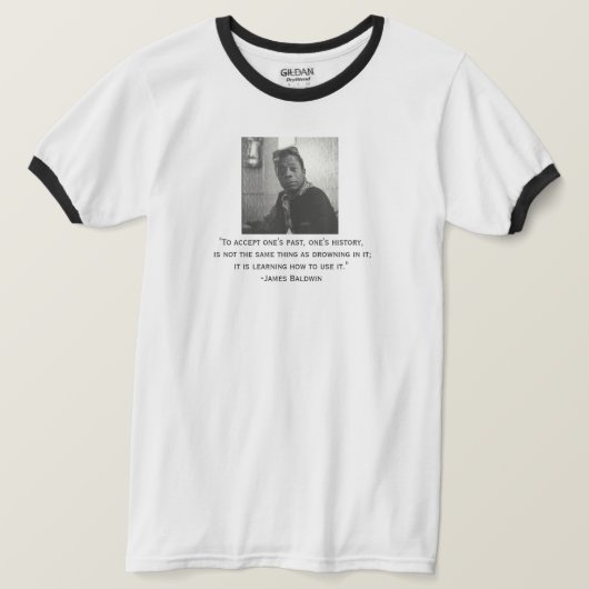 James Baldwin citaat T-shirt (Design voorkant)
