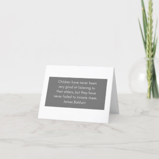 James Baldwin Motivatie briefkaart