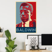 James Baldwin Poster (Thuiskantoor)