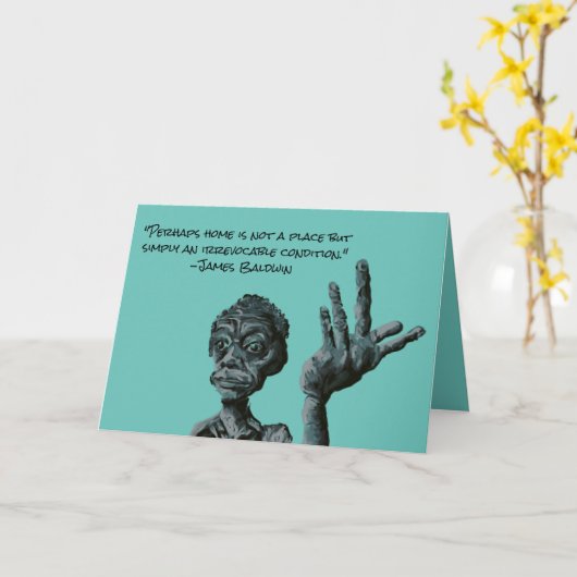 james baldwin quote kaart (Gele Bloem)