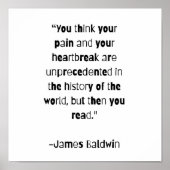 James Baldwin Quote Poster (Voorkant)