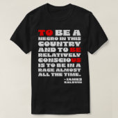 James Baldwin Quote T-shirt (Design voorkant)