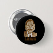 James Baldwin Ronde Button 5,7 Cm (Voorkant /achterkant)