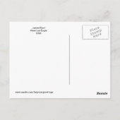 James Bard American Eagle Fine Art Briefkaart (Achterkant)