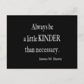  James Barrie Kinder dan het noodzakelijke Citaat Briefkaart (Voorkant)
