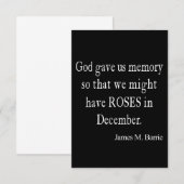  James Barrie-Rozen in december Quote (Voorkant / Achterkant)