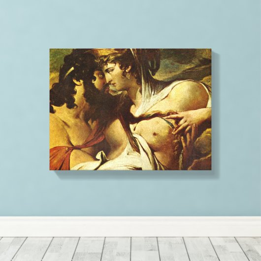 James Barry - Jupiter en Juno op de berg Ida Canvas Afdruk (Insitu (Houten vloer))