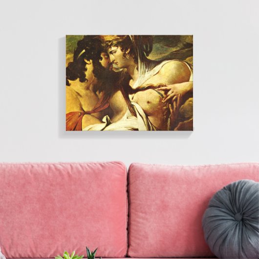 James Barry - Jupiter en Juno op de berg Ida Canvas Afdruk (Insitu (Woonkamer))