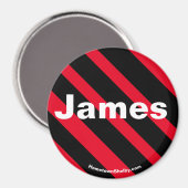 James Black/Red-magneet Magneet (Voorkant / Achterkant)