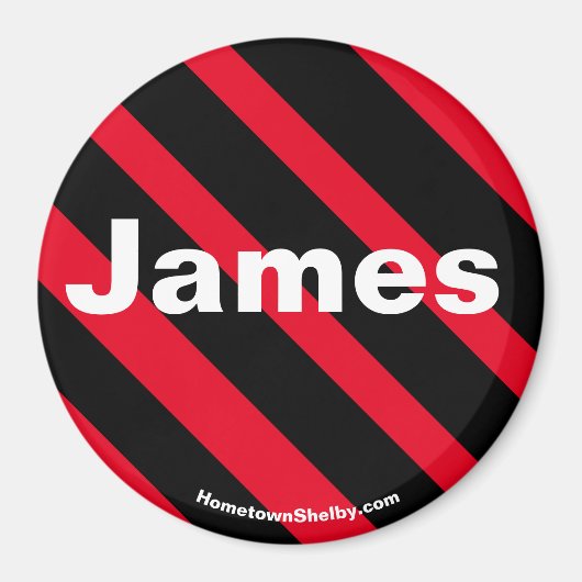 James Black/Red-magneet Magneet (Voorkant)