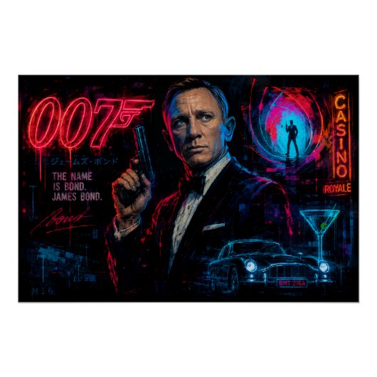 James Bond 007 Agent Perfect Poster (Voorkant)