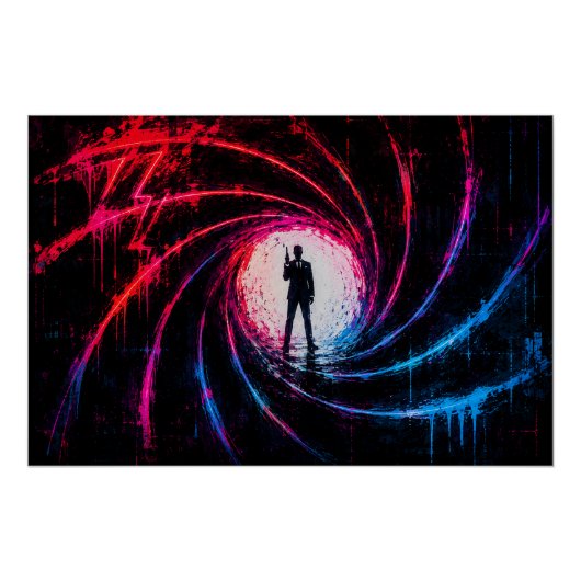 James Bond 007 Pistool Perfect Poster (Voorkant)