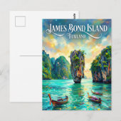 James Bond-eiland Thailand Briefkaart (Voorkant / Achterkant)