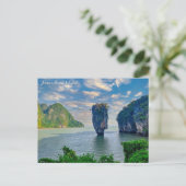 James Bond Island Phang Nga Bay Phuket Thailand Briefkaart (Staand voorkant)