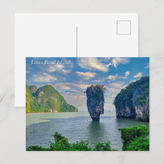 James Bond Island Phang Nga Bay Phuket Thailand Briefkaart (Voorkant / Achterkant)