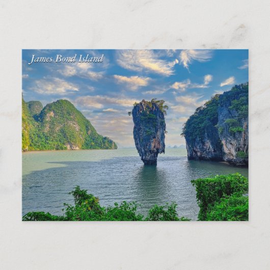 James Bond Island Phang Nga Bay Phuket Thailand Briefkaart (Voorkant)