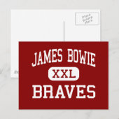 James Bowie - Braves - Middle - Amarillo Texas Briefkaart (Voorkant / Achterkant)