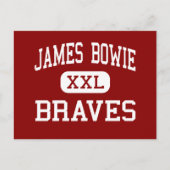 James Bowie - Braves - Middle - Amarillo Texas Briefkaart (Voorkant)