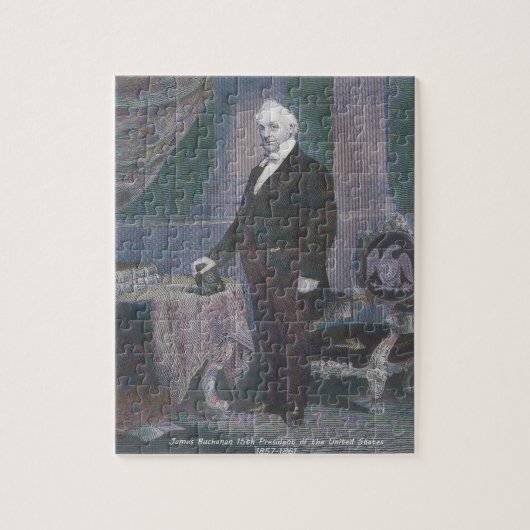 James Buchanan 15e President van Amerika. Legpuzzel (Verticaal)