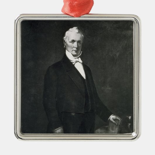 James Buchanan, 15e President van de Verenigde Sta Metalen Ornament (Voorkant)