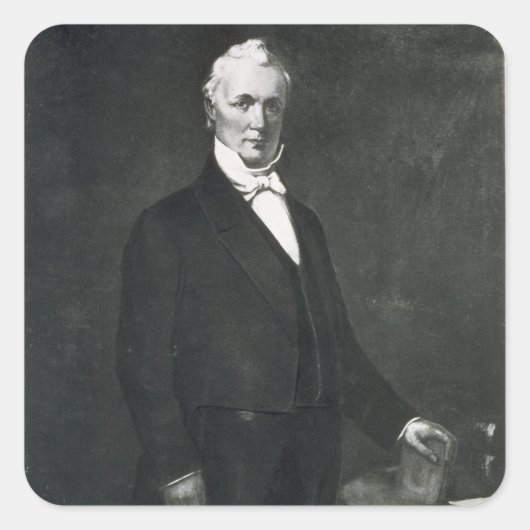 James Buchanan, 15e President van de Verenigde Sta Vierkante Sticker (Voorkant)