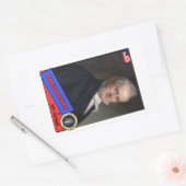 James Buchanan Baseball Card Rechthoekige Sticker (Envelop)