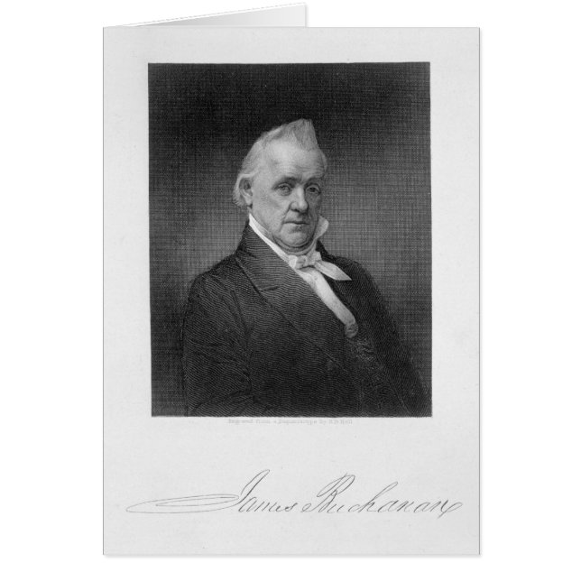 James Buchanan, gegraveerd door Henry Bryan Hall ( (Voorkant)