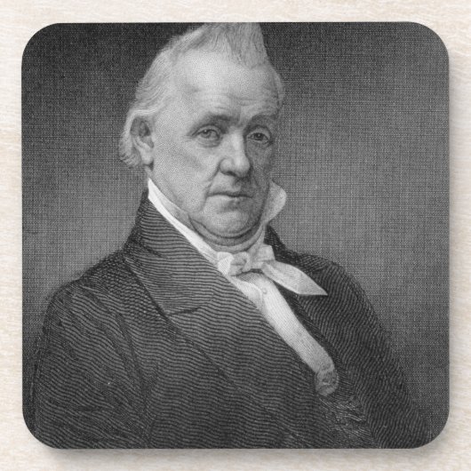 James Buchanan, gegraveerd door Henry Bryan Hall ( Bier Onderzetter (Voorkant)