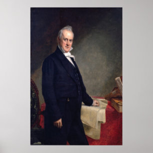 JAMES BUCHANAN Portret van George P.A. Healy Poster