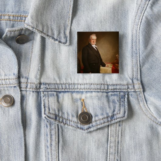 James Buchanan Vierkante Button 5,1 Cm (In situ)