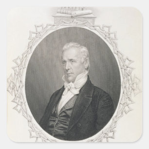James Buchanan Vierkante Sticker
