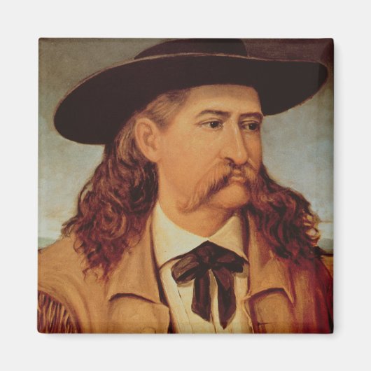 James Butler 'Wild Bill' Hickok (1837-76) 1874 (oi Magneet (Voorkant)