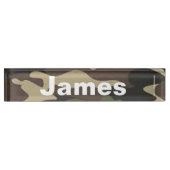 James camo bureaunaam bord naambordje (Voorkant)