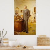 James Carter White House Presidential Portret Poster (Keuken)