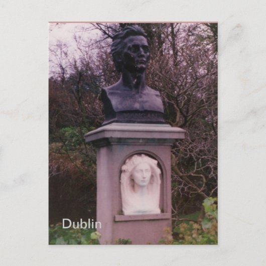 James Clarence Mangan Monument, Dublin, Ierland Briefkaart (Voorkant)