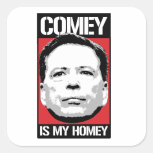 James Comey - Comey is mijn Homey - - Vierkante Sticker