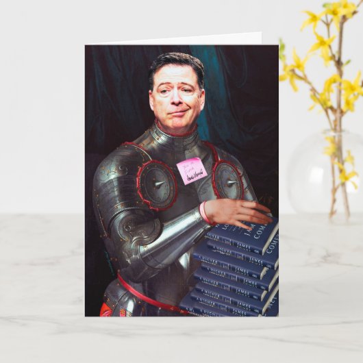 James Comey Hoofdstuk en Versus Verjaardagskaart Kaart (Gele Bloem)