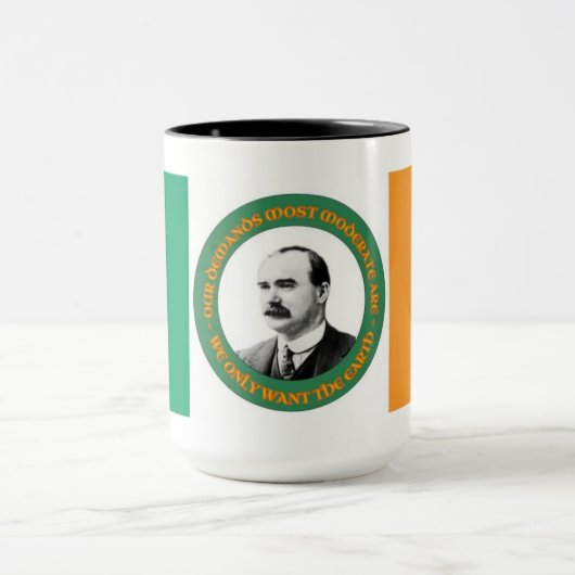 James Connolly Quote - Irish Flag - Coffee Mok (Midden)