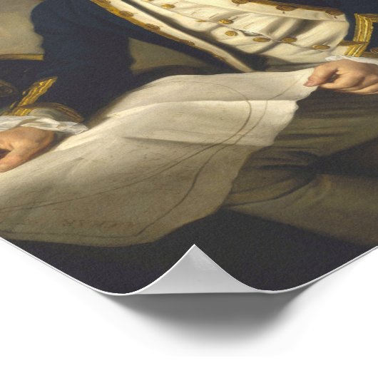 James Cook Portrait Captain Poster (Hoek)