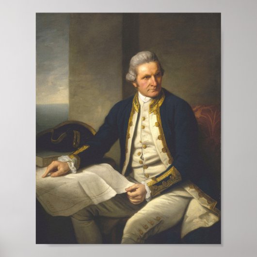 James Cook Portrait Captain Poster (Voorkant)