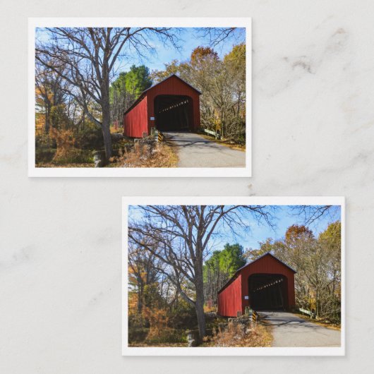 James Covered Bridge-briefkaarten Notitiekaartje (Voorkant / Achterkant)