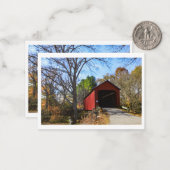 James Covered Bridge-briefkaarten Notitiekaartje (Voorkant / Achterkant in situ)