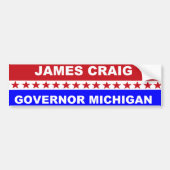 James Craig Michigan Gouverneur Bumpersticker (Voorkant)