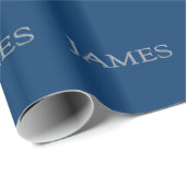 James Custom Name Wrapping Paper Cadeaupapier (Rol Hoek)
